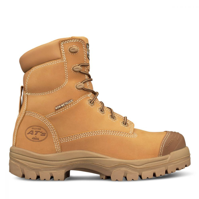 Oliver Work Boot Footwear 8 Inch Wheat 45 632Z Safety Boot