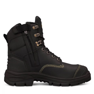 Oliver Footwear 8 Inch Black Side Zip Safety Boot