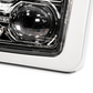 CRAWER LED square headlights set grey - CR-3026GS