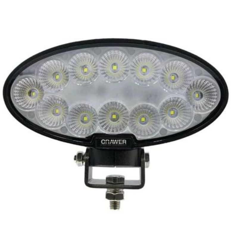 Crawer 60 Watt Oval LED Work light With Bracket - CRW7080