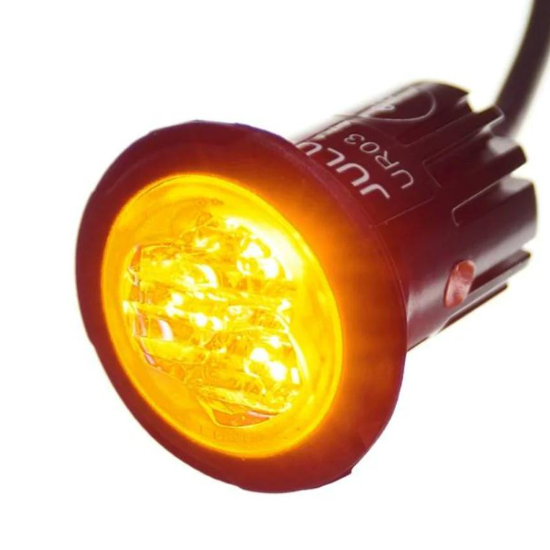 Amber Pop-n-Lock 3 LED Directional Lamp- Covert Series F13 - LEDDF13-A